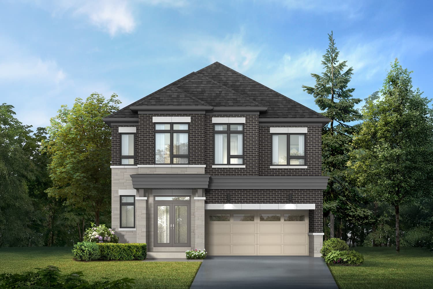 Crown of Caledon community rendering from Fieldgate Homes project materials. Artist's concept.