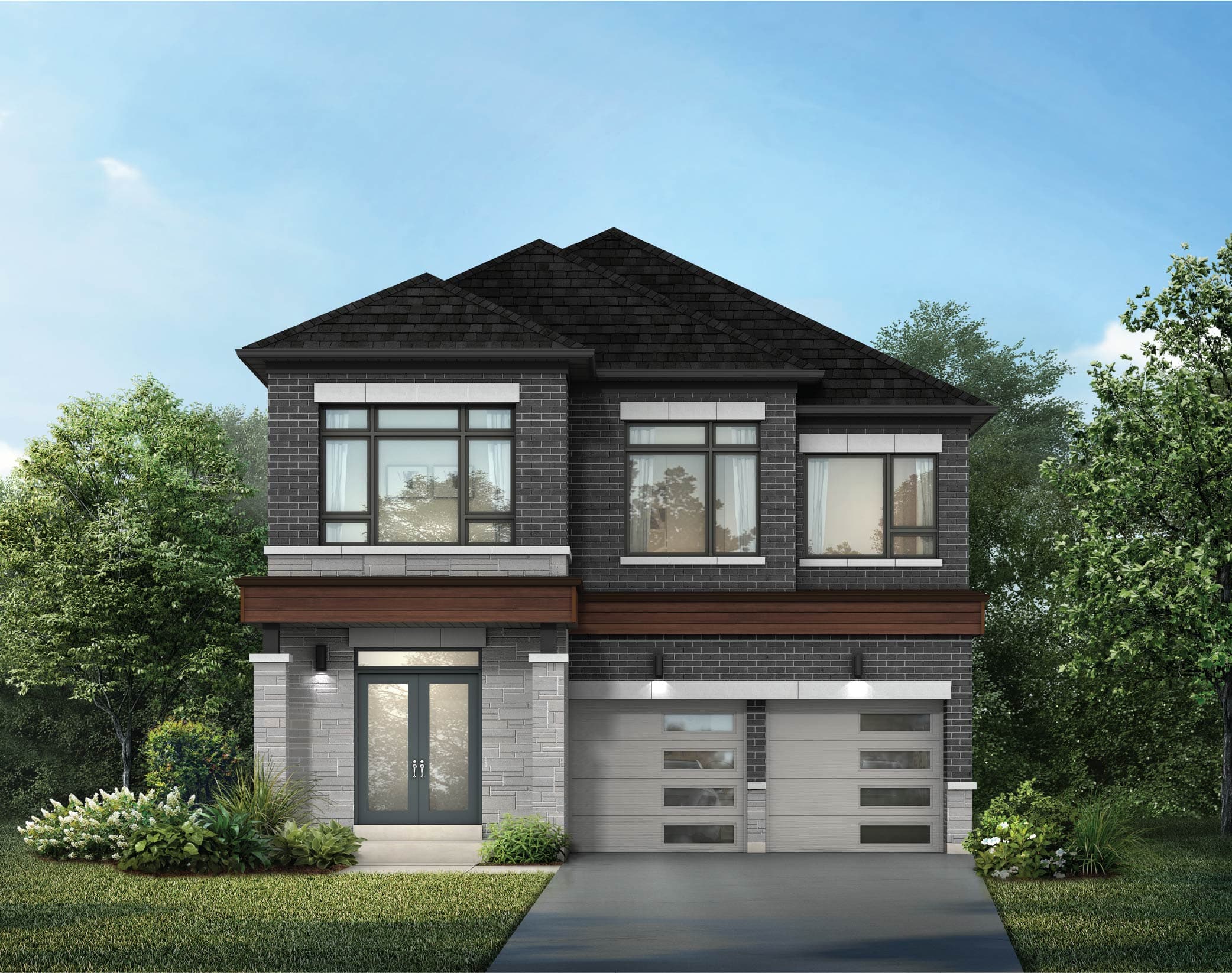 Grand (CA38-10) 38' Singles, Elevation C. Artist's concept.
