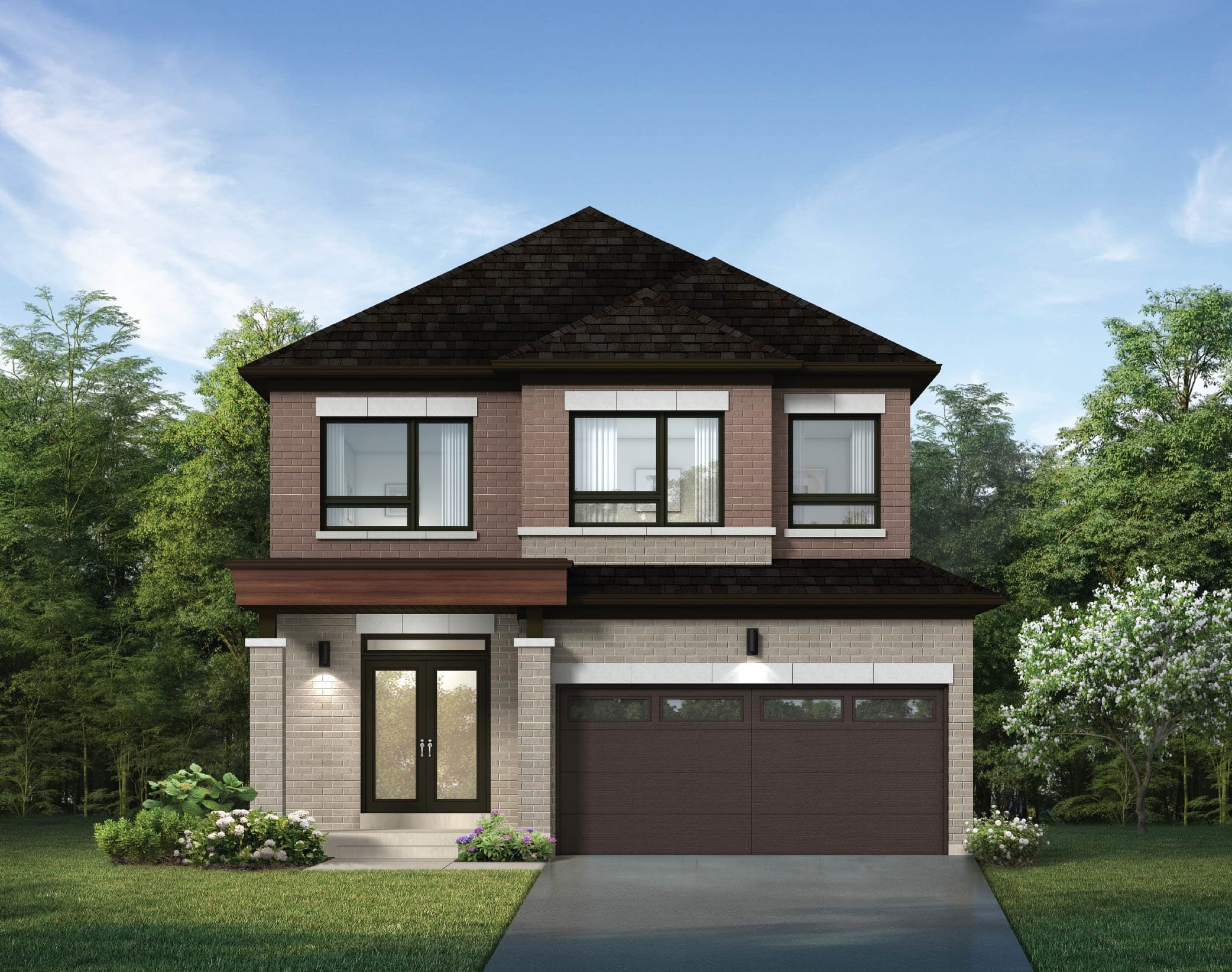 Regal (CA38-4) 38' Singles, Elevation C. Artist's concept.