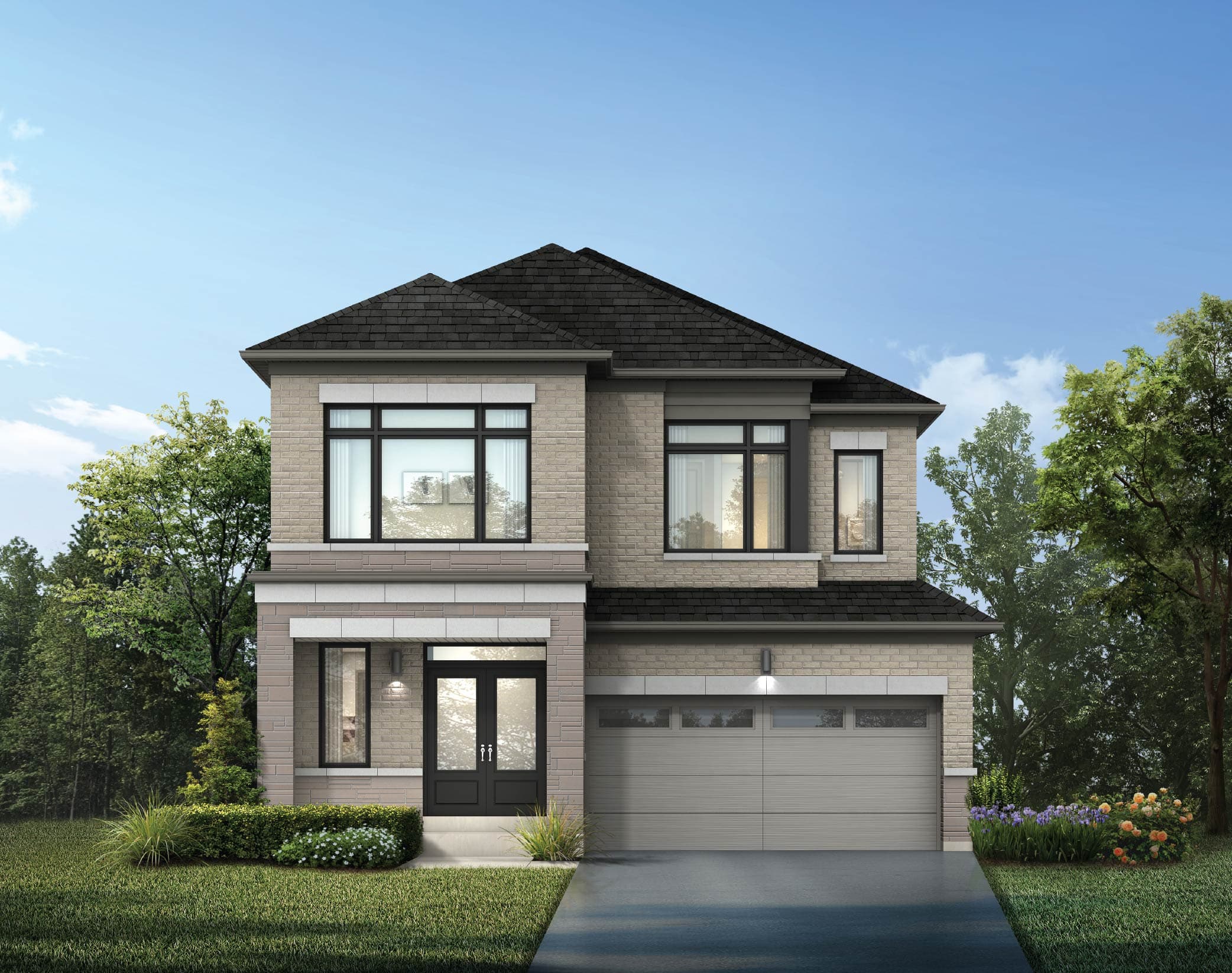 Palace (CA38-6) 38' Singles, Elevation C. Artist's concept.